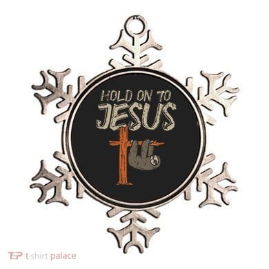 Hanging Sloth Hold On To Jesus God Christian Ornament