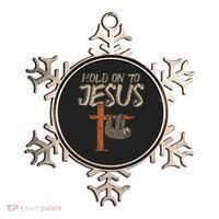 Hanging Sloth Hold On To Jesus God Christian Ornament thumb 0