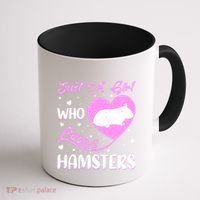 Heart Shape Hamster Just A Girl Who Loves Hamsters Gift Coffee Mug thumb 1