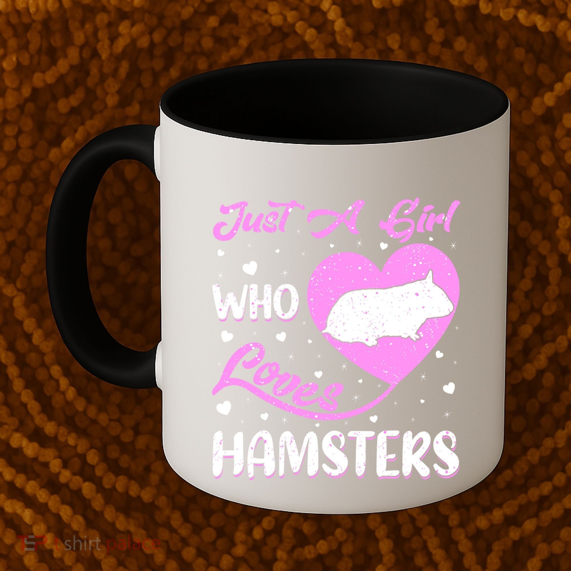 Heart Shape Hamster Just A Girl Who Loves Hamsters Gift Coffee Mug