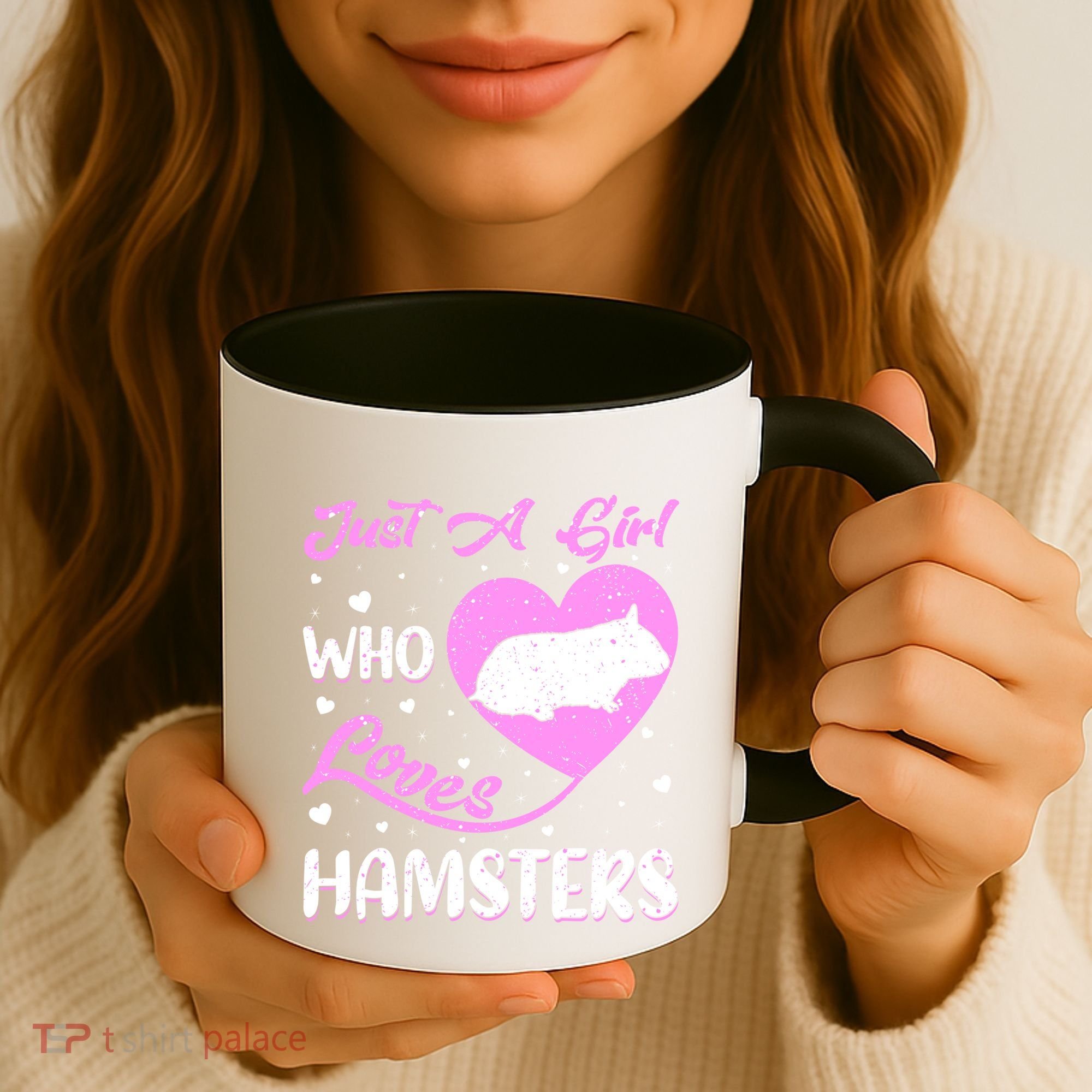 Heart Shape Hamster Just A Girl Who Loves Hamsters Gift Coffee Mug
