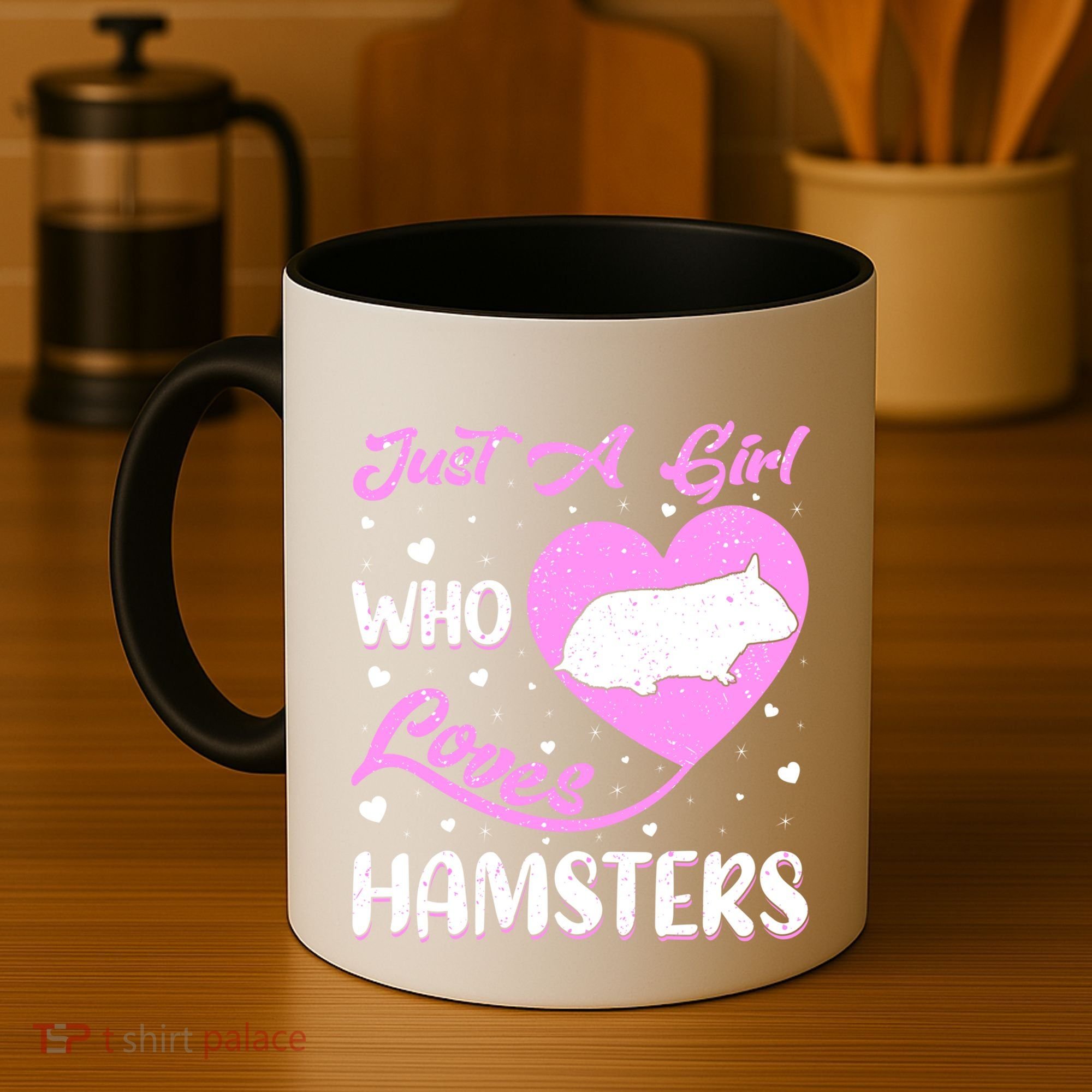 Heart Shape Hamster Just A Girl Who Loves Hamsters Gift Coffee Mug