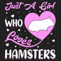 Heart Shape Hamster Just A Girl Who Loves Hamsters Gift Beanie thumb 2
