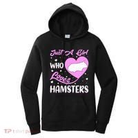 Heart Shape Hamster Just A Girl Who Loves Hamsters Gift Women's Hoodie thumb 0
