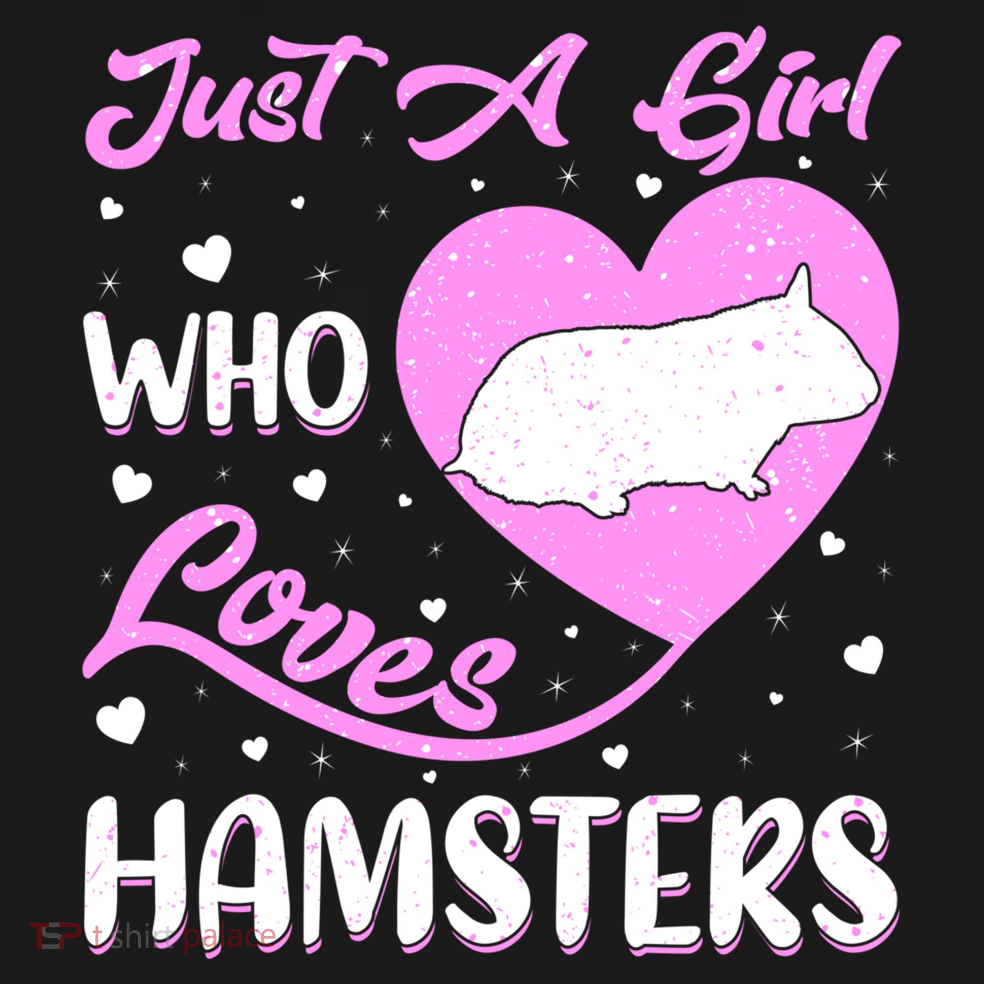 Heart Shape Hamster Just A Girl Who Loves Hamsters Gift Women's Hoodie