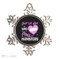 Heart Shape Hamster Just A Girl Who Loves Hamsters Gift Ornament thumb 0