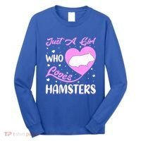 Heart Shape Hamster Just A Girl Who Loves Hamsters Gift Long Sleeve Shirt thumb 0
