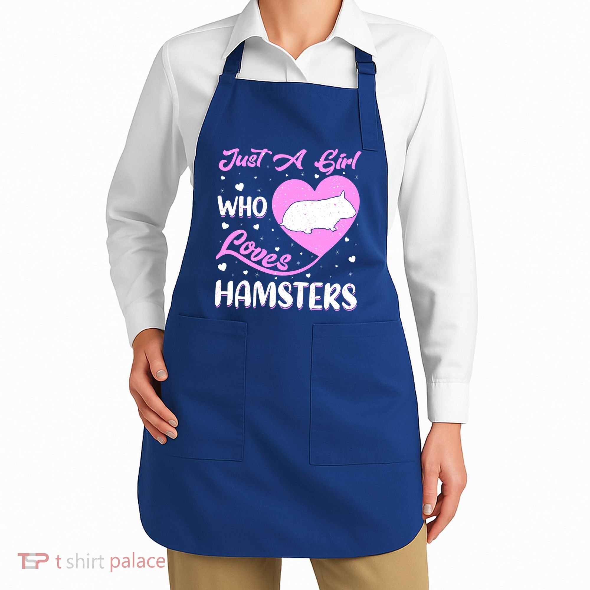Heart Shape Hamster Just A Girl Who Loves Hamsters Gift Apron