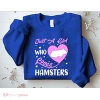 Heart Shape Hamster Just A Girl Who Loves Hamsters Gift Sweatshirt thumb 2