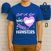 Heart Shape Hamster Just A Girl Who Loves Hamsters Gift T-Shirt thumb 6