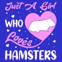 Heart Shape Hamster Just A Girl Who Loves Hamsters Gift Polo thumb 2