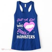 Heart Shape Hamster Just A Girl Who Loves Hamsters Gift Women's Tank Top thumb 0