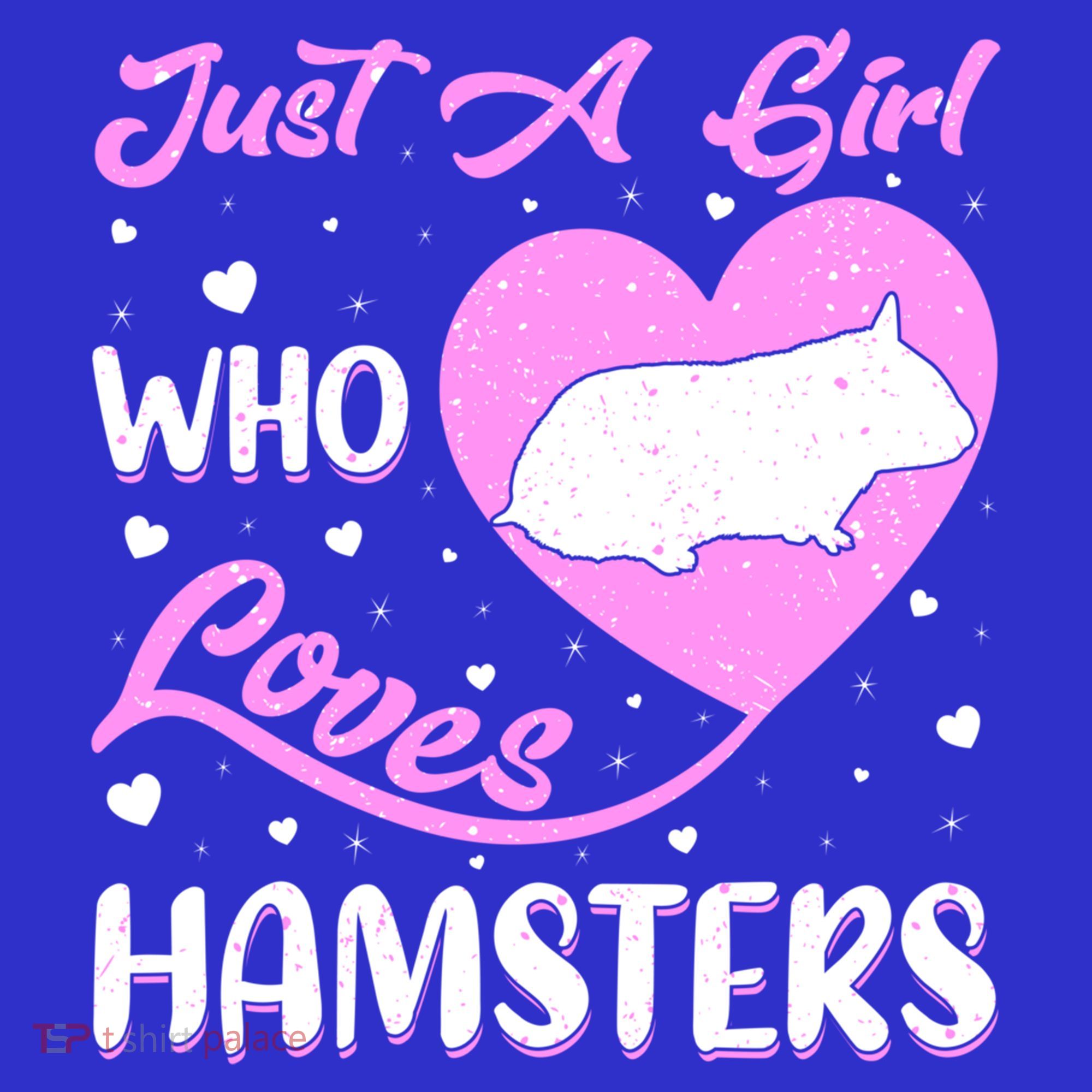 Heart Shape Hamster Just A Girl Who Loves Hamsters Gift Women's Tank Top