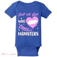 Heart Shape Hamster Just A Girl Who Loves Hamsters Gift Baby Bodysuit thumb 0