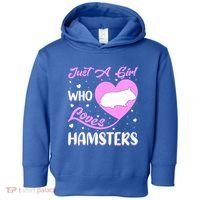 Heart Shape Hamster Just A Girl Who Loves Hamsters Gift Toddler Hoodie thumb 0