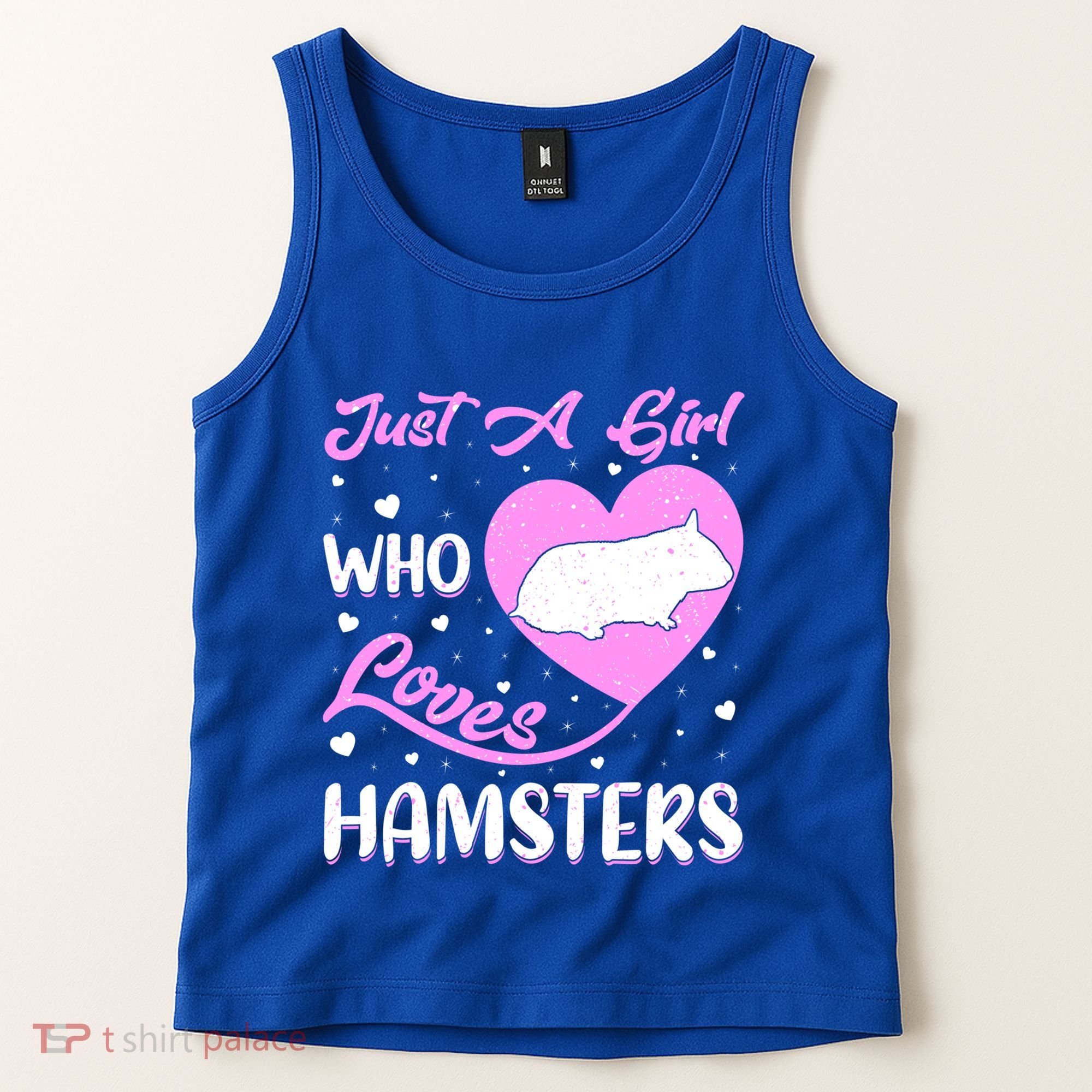 Heart Shape Hamster Just A Girl Who Loves Hamsters Gift Tank Top