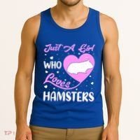 Heart Shape Hamster Just A Girl Who Loves Hamsters Gift Tank Top thumb 3