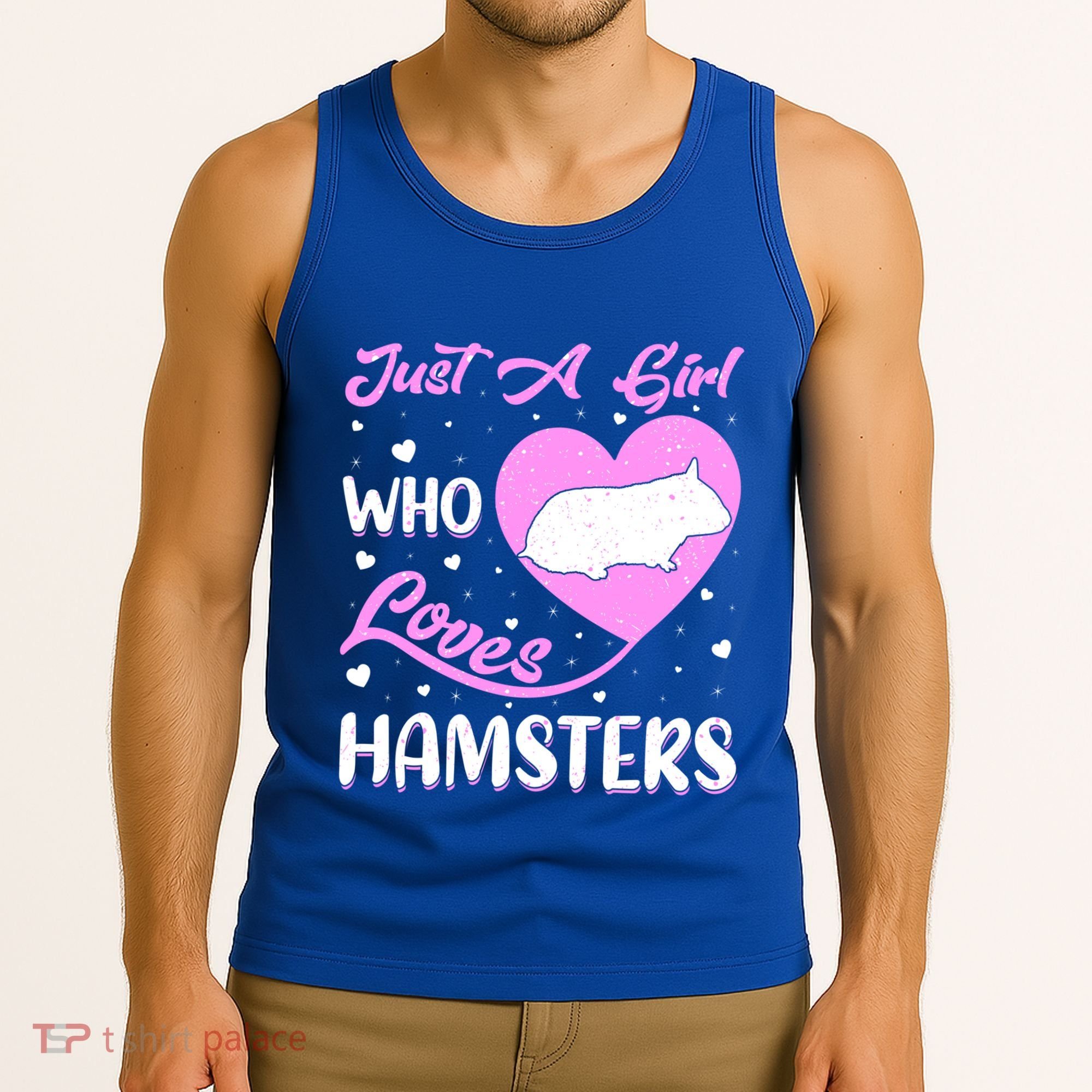 Heart Shape Hamster Just A Girl Who Loves Hamsters Gift Tank Top