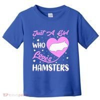 Heart Shape Hamster Just A Girl Who Loves Hamsters Gift Toddler T-Shirt thumb 0