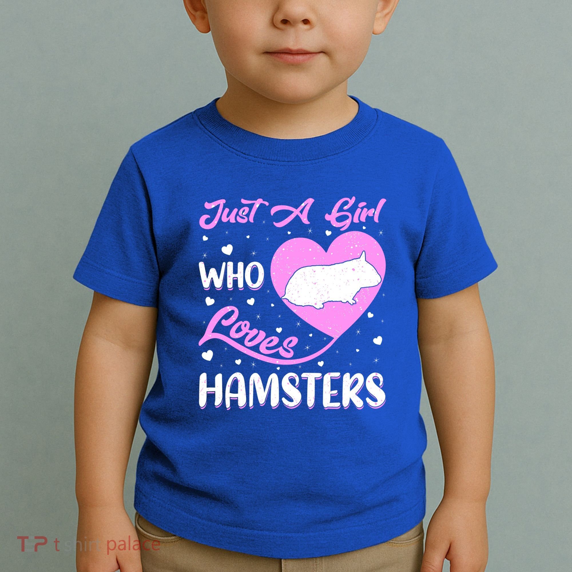 Heart Shape Hamster Just A Girl Who Loves Hamsters Gift Toddler T-Shirt