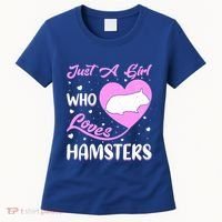 Heart Shape Hamster Just A Girl Who Loves Hamsters Gift Women's T-Shirt thumb 0