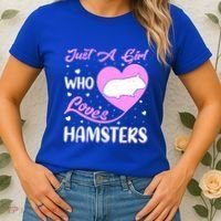 Heart Shape Hamster Just A Girl Who Loves Hamsters Gift Women's T-Shirt thumb 2