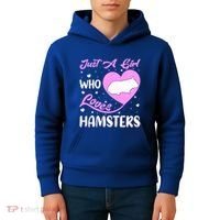 Heart Shape Hamster Just A Girl Who Loves Hamsters Gift Kids Hoodie thumb 4