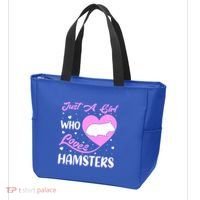 Heart Shape Hamster Just A Girl Who Loves Hamsters Gift Tote Bag thumb 3