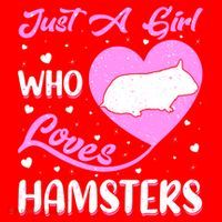 Heart Shape Hamster Just A Girl Who Loves Hamsters Gift Santa Hat thumb 1