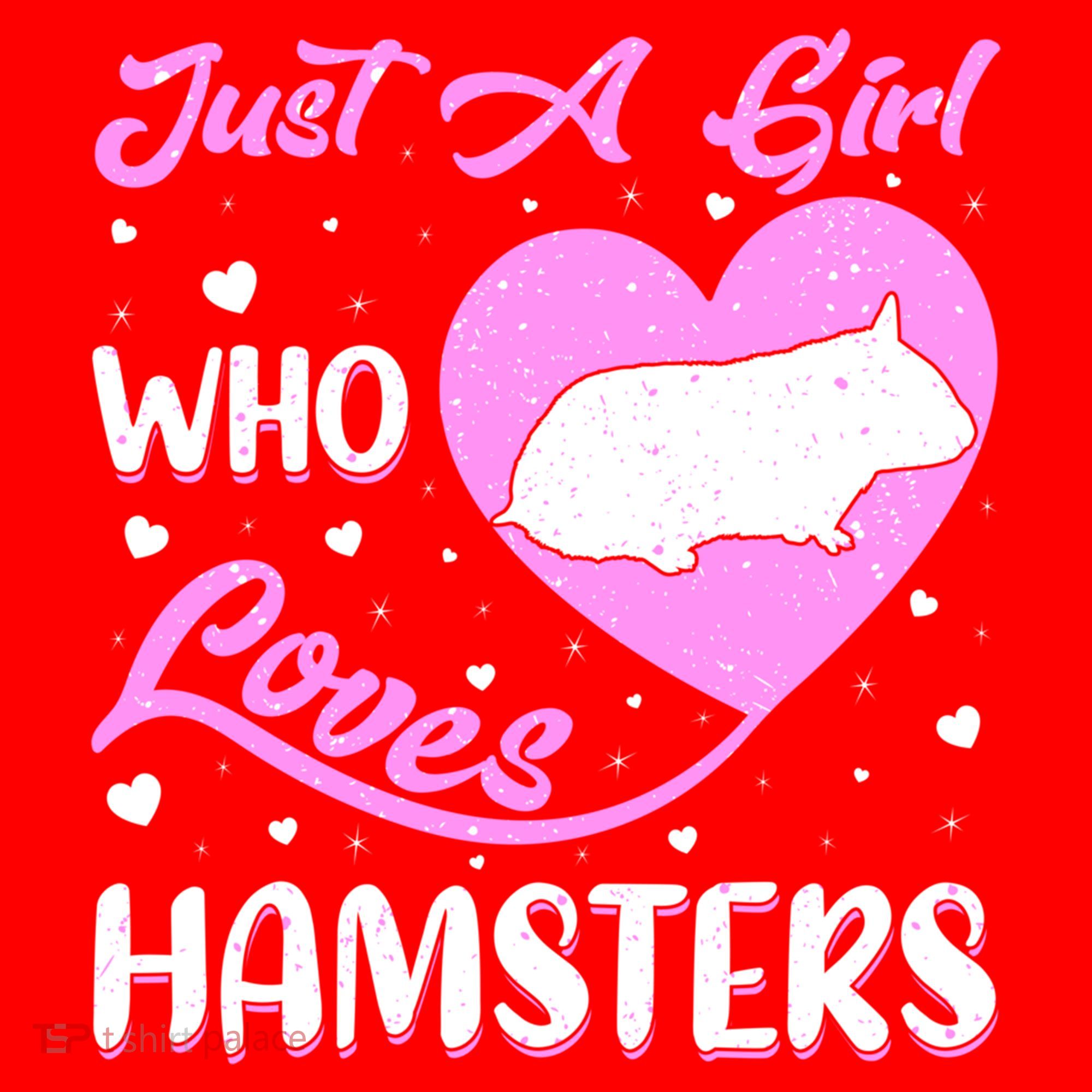 Heart Shape Hamster Just A Girl Who Loves Hamsters Gift Santa Hat