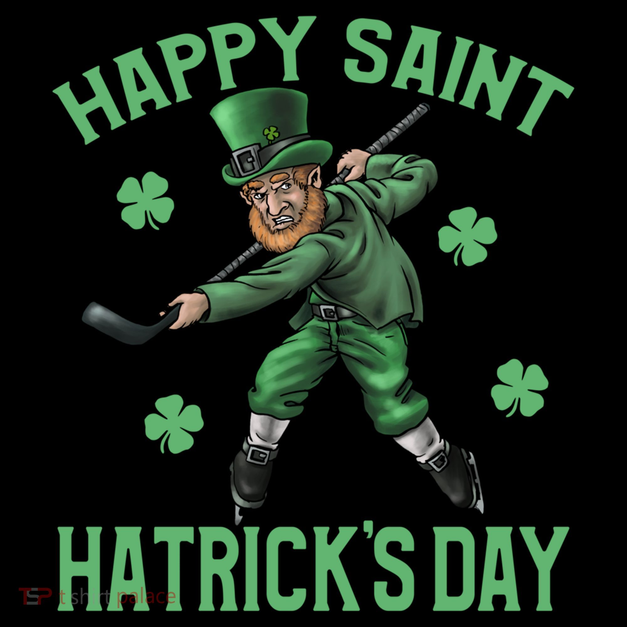 Happy Saint Hatricks Day St Patrick's Day Hockey Leprechaun Gift Coffee Mug