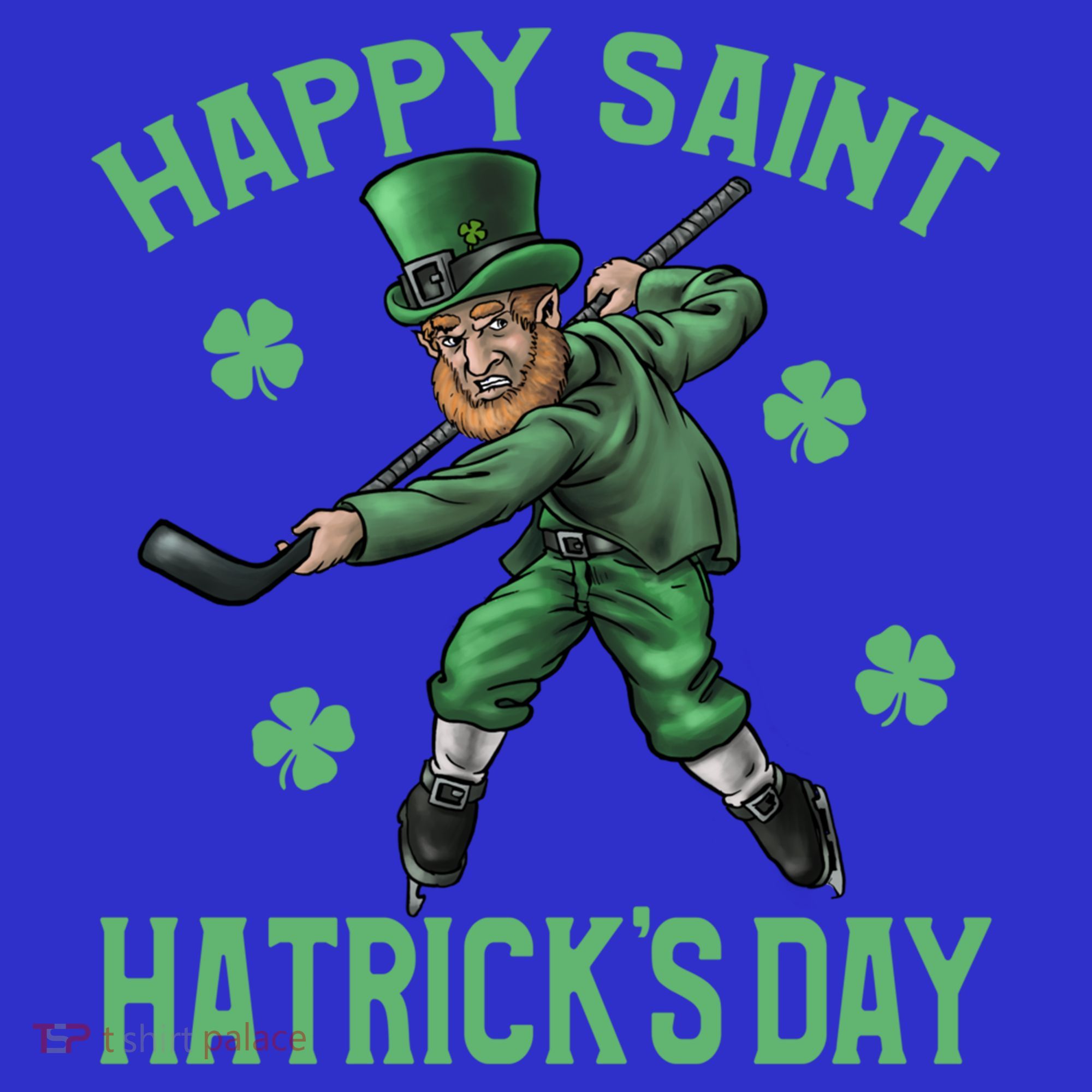 Happy Saint Hatricks Day St Patrick's Day Hockey Leprechaun Gift Baby Bodysuit