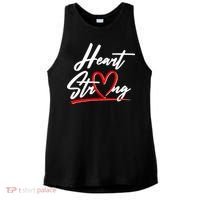 Heart Strong Heart Health Awareness Month Ladies PosiCharge Tri-Blend Wicking Tank thumb 0