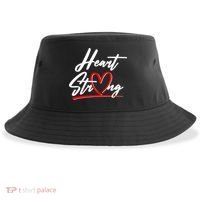 Heart Strong Heart Health Awareness Month Sustainable Bucket Hat thumb 0