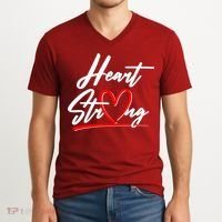 Heart Strong Heart Health Awareness Month V-Neck T-Shirt thumb 2