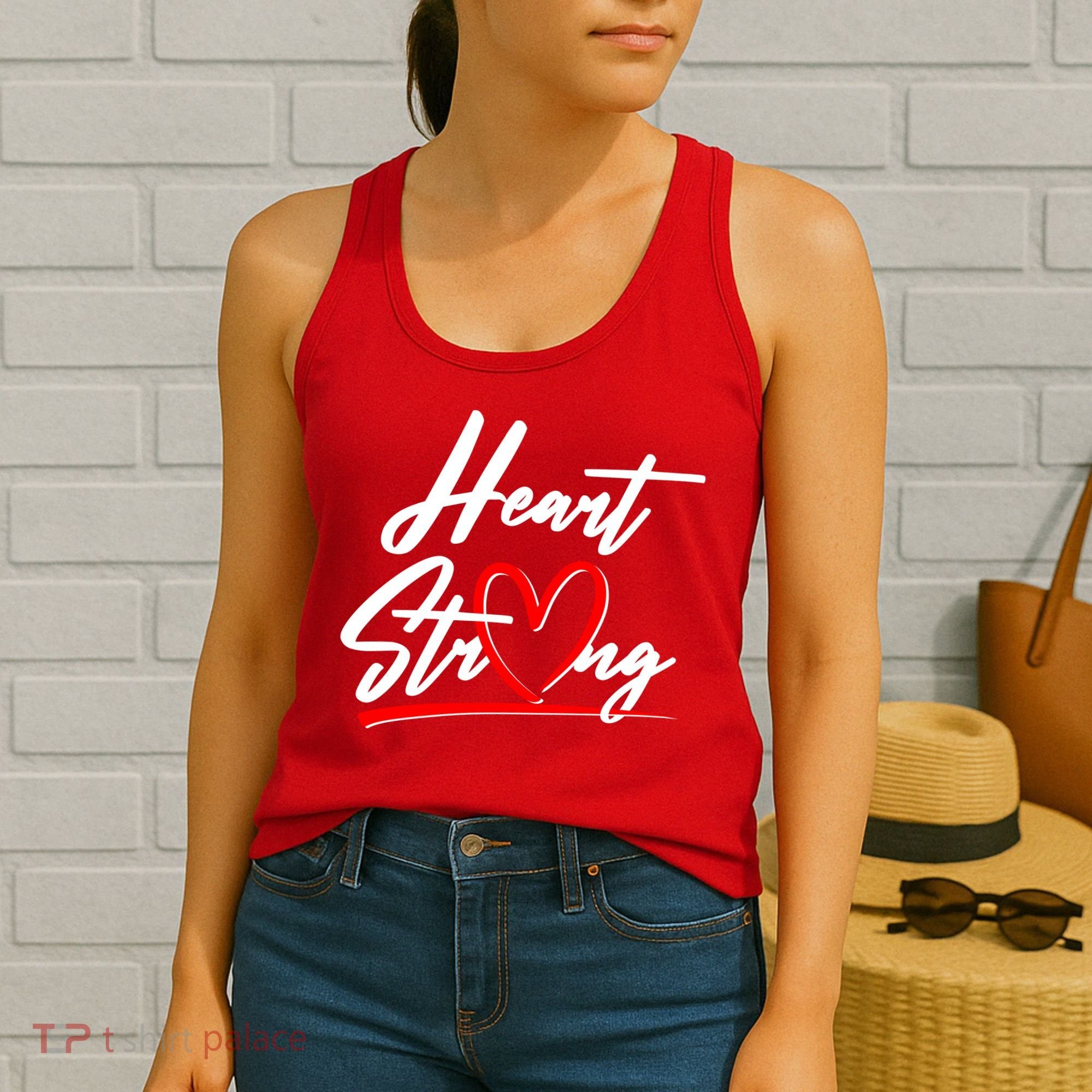Heart Strong Heart Health Awareness Month Women's Tank Top