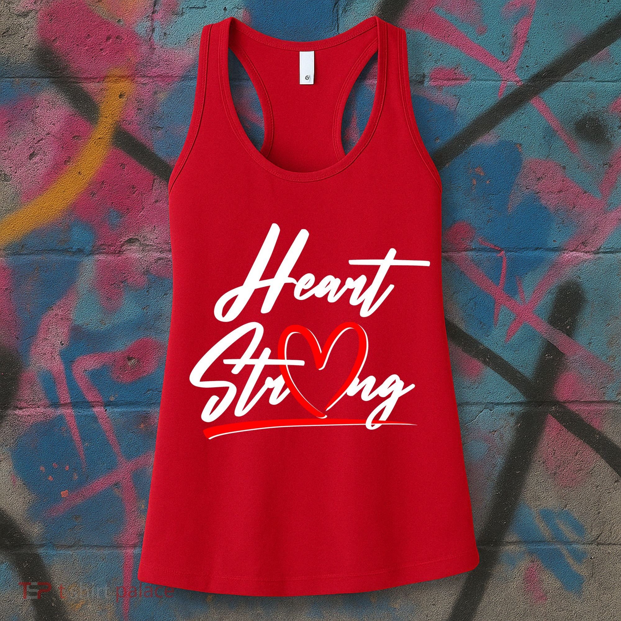 Heart Strong Heart Health Awareness Month Women's Tank Top