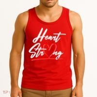 Heart Strong Heart Health Awareness Month Tank Top thumb 3