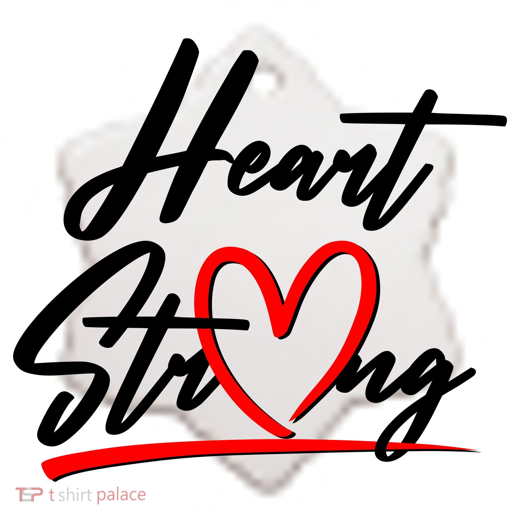 Heart Strong Heart Health Awareness Month Ceramic Ornament