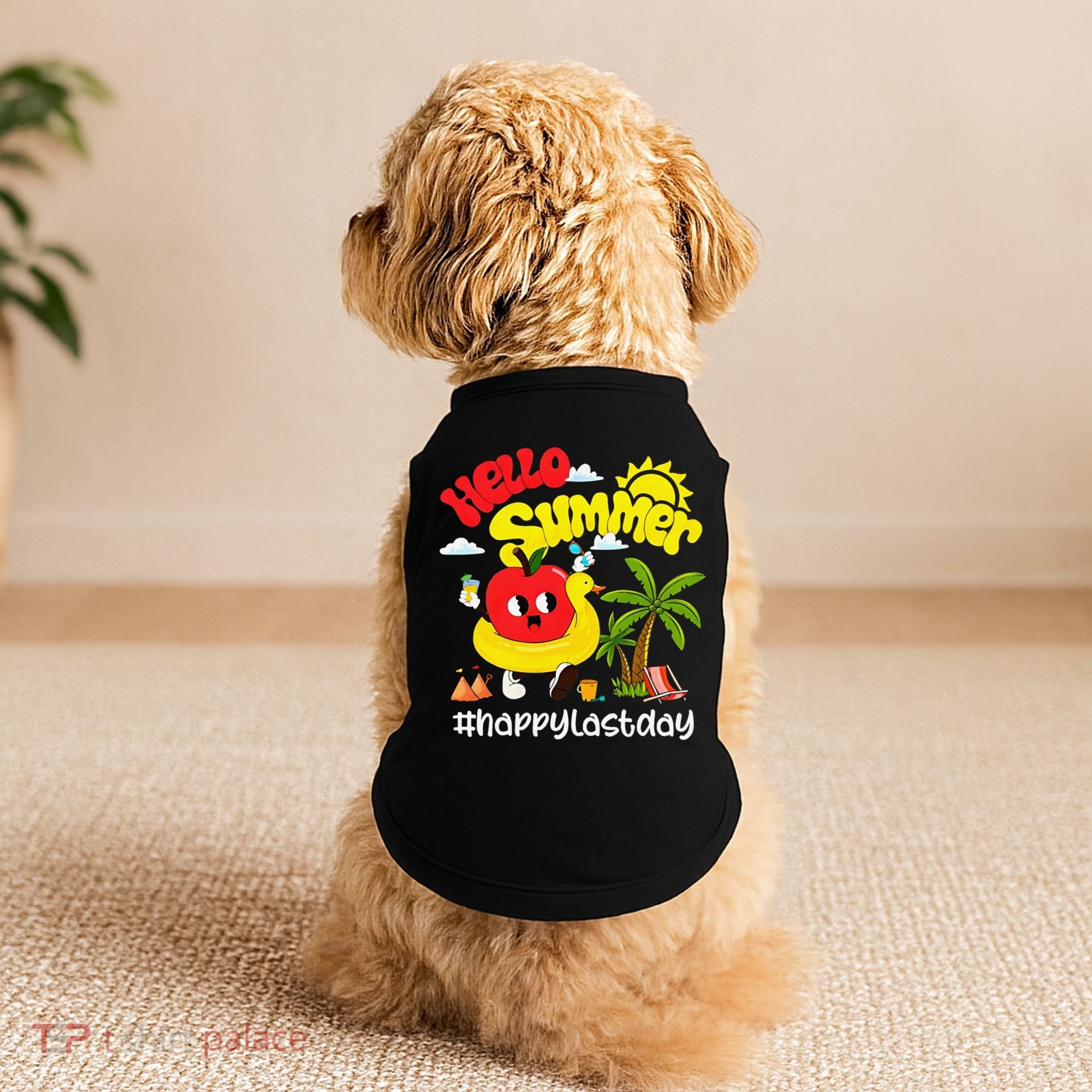 Hello Summer Happy Last Day Of School Teacher Student Doggie Tank
