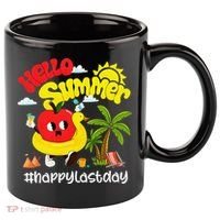 Hello Summer Happy Last Day Of School Teacher Student 11oz C Handle Ceramic Mug thumb 0