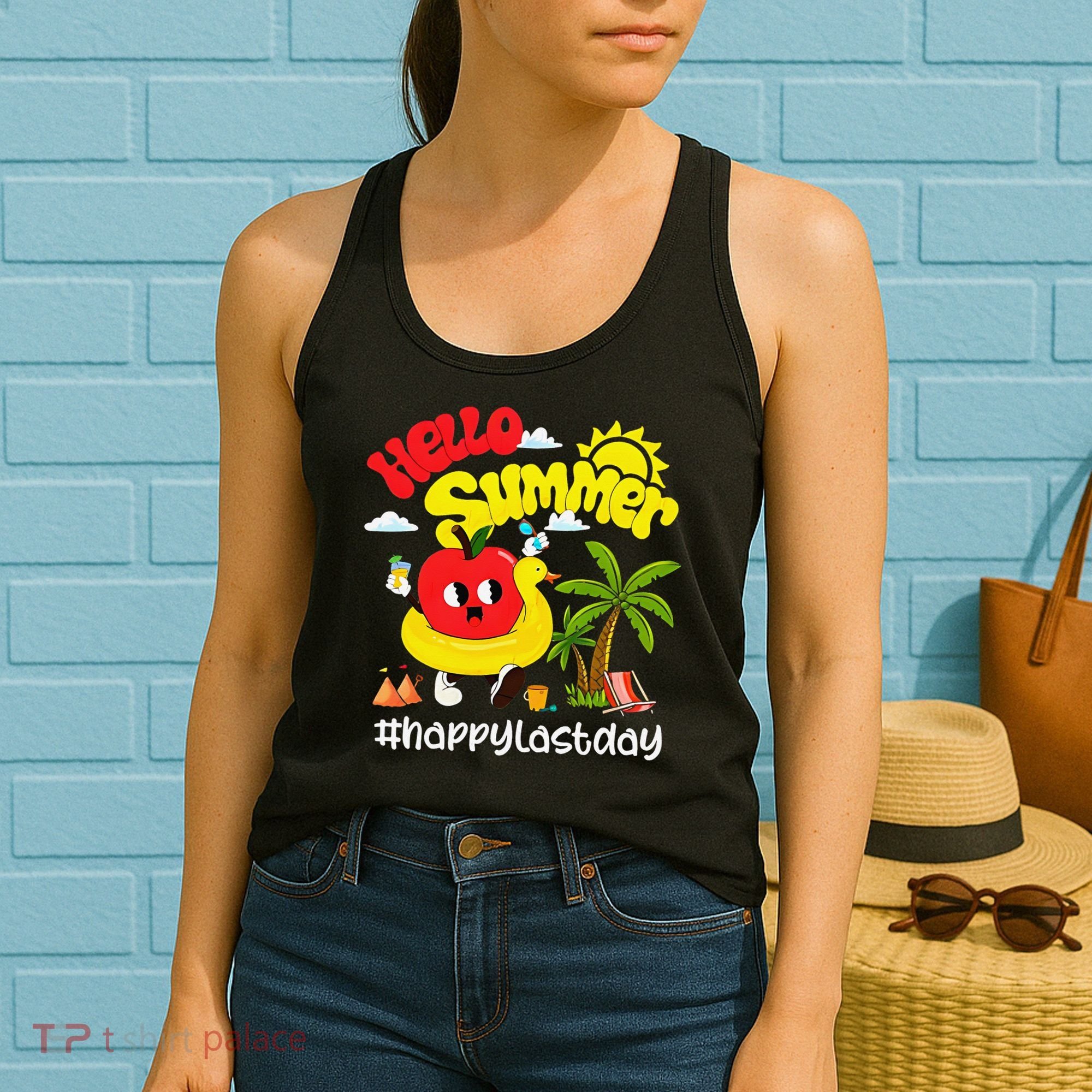 Hello Summer Happy Last Day Of School Teacher Student Women's Tank Top