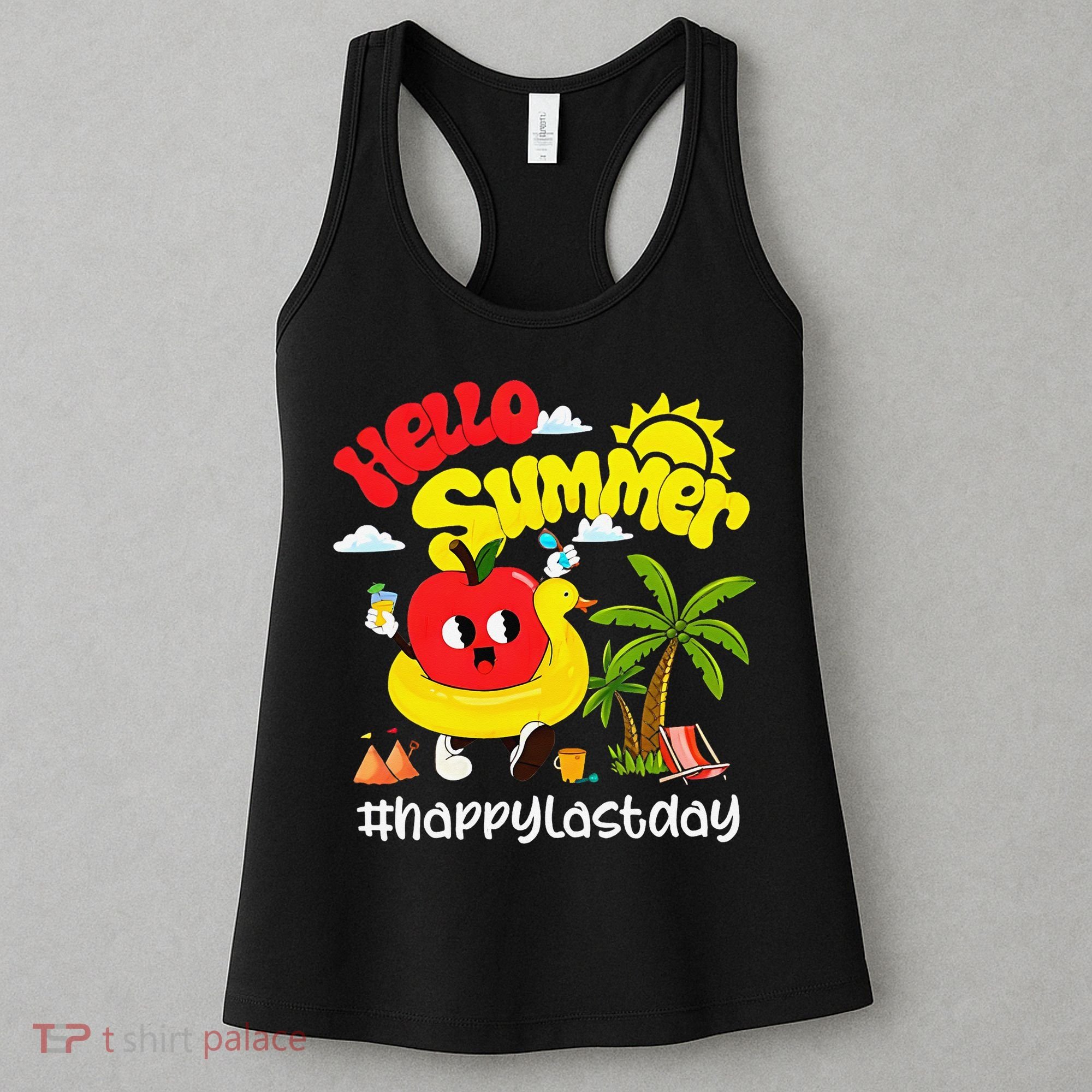 Hello Summer Happy Last Day Of School Teacher Student Women's Tank Top