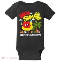 Hello Summer Happy Last Day Of School Teacher Student Baby Bodysuit thumb 0