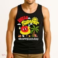 Hello Summer Happy Last Day Of School Teacher Student Tank Top thumb 3