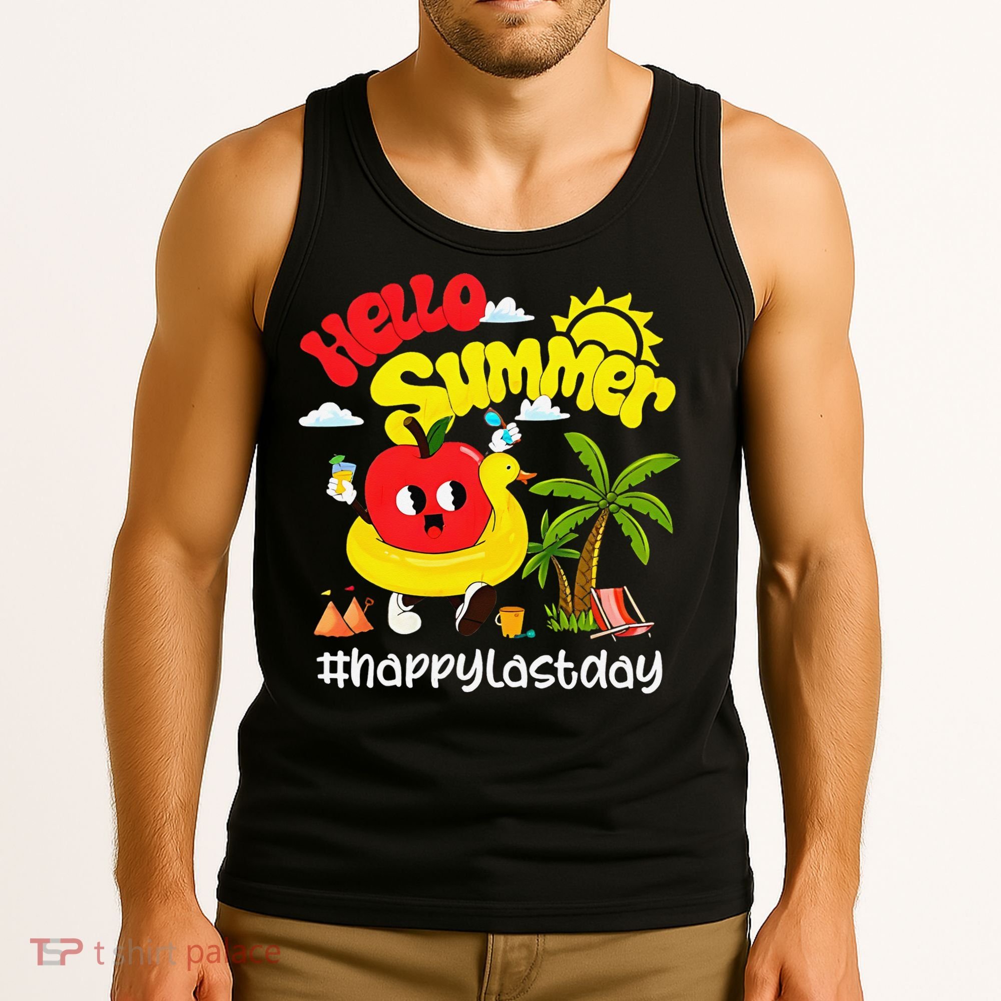 Hello Summer Happy Last Day Of School Teacher Student Tank Top