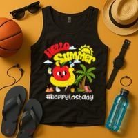 Hello Summer Happy Last Day Of School Teacher Student Tank Top thumb 4