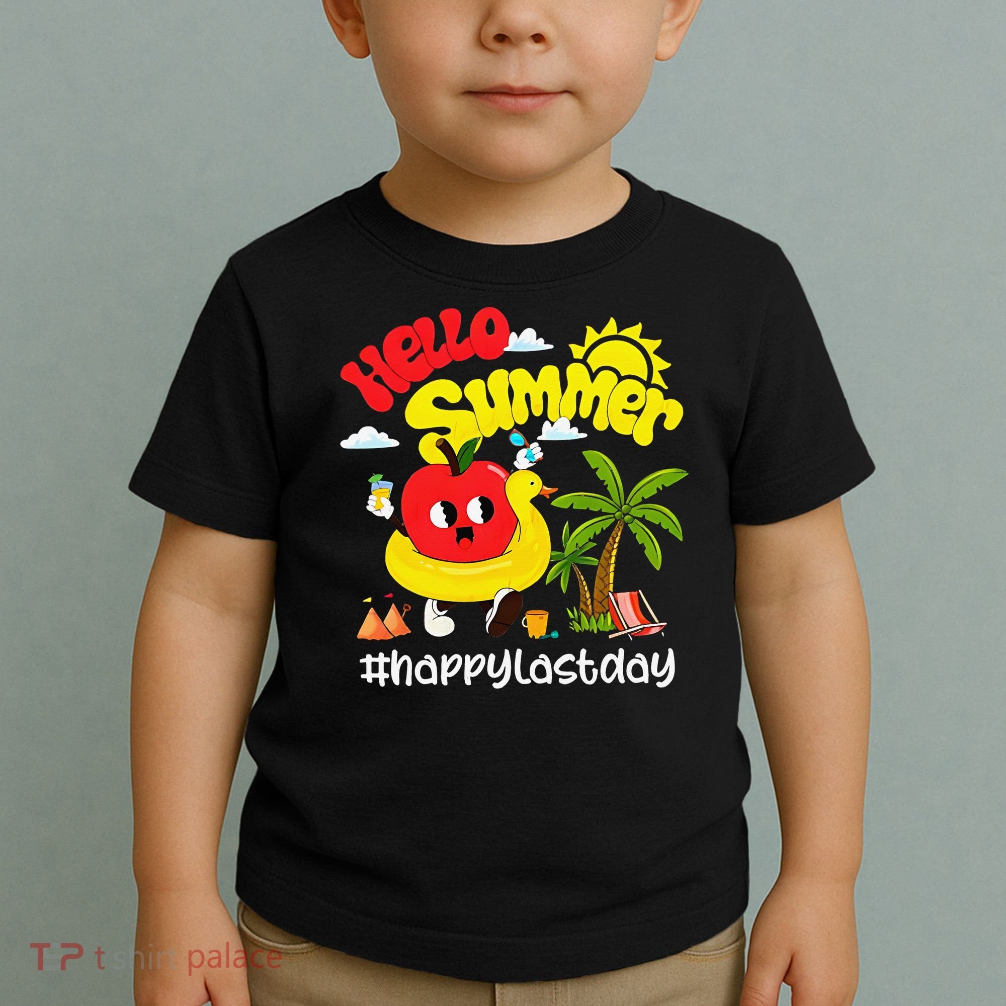 Hello Summer Happy Last Day Of School Teacher Student Toddler T-Shirt