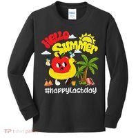 Hello Summer Happy Last Day Of School Teacher Student Kids Long Sleeve Shirt thumb 0
