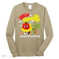 Hello Summer Happy Last Day Of School Teacher Student Long Sleeve Shirt thumb 0